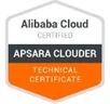 Alibaba Cloud Apsara Clouder Technical badge